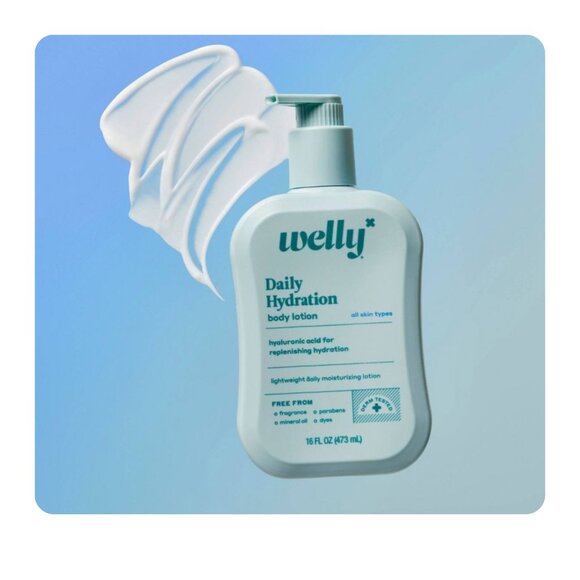 WELLY 3X16FL OZ Daily Hydration BODY LOTION Hyaluronic Acid Moisturizing UNSCENT - Picture 2 of 5